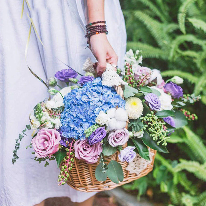 panier à fleurs mariage avec nœud papillon grande capacité polyvalent