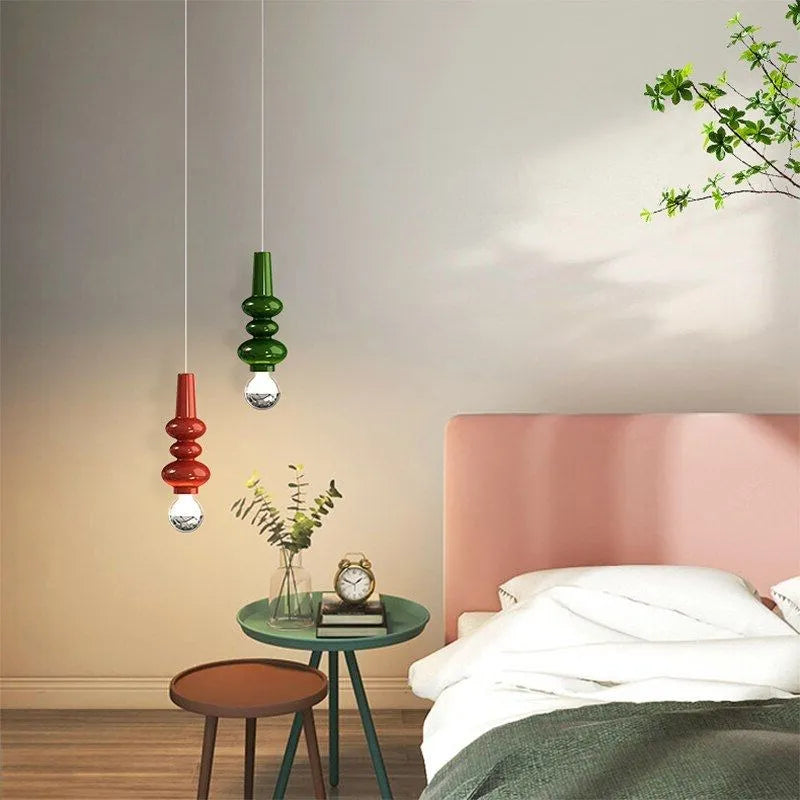 lampes suspendues nordiques en fer chenille minimaliste led décoratives