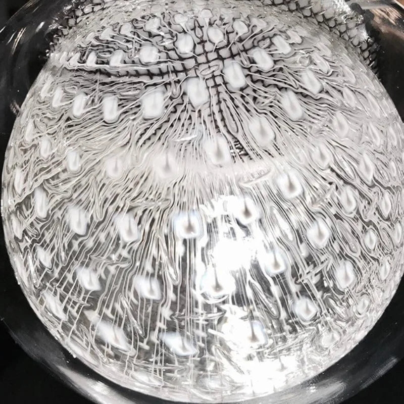 lustre moderne en verre pour décoration intérieure suspendue