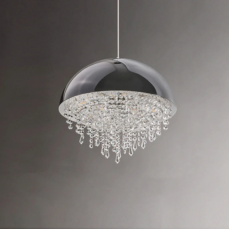 lustre suspension créatif charmant en cristal hémisphère design