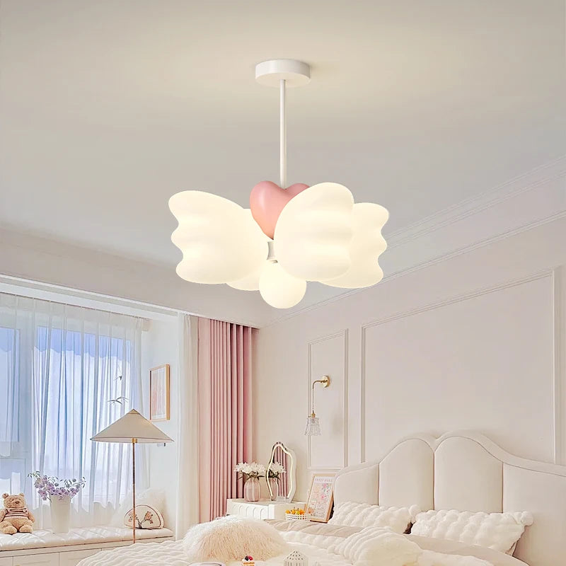 lustre créatif pour enfants avec ailes d'ange led décoratif
