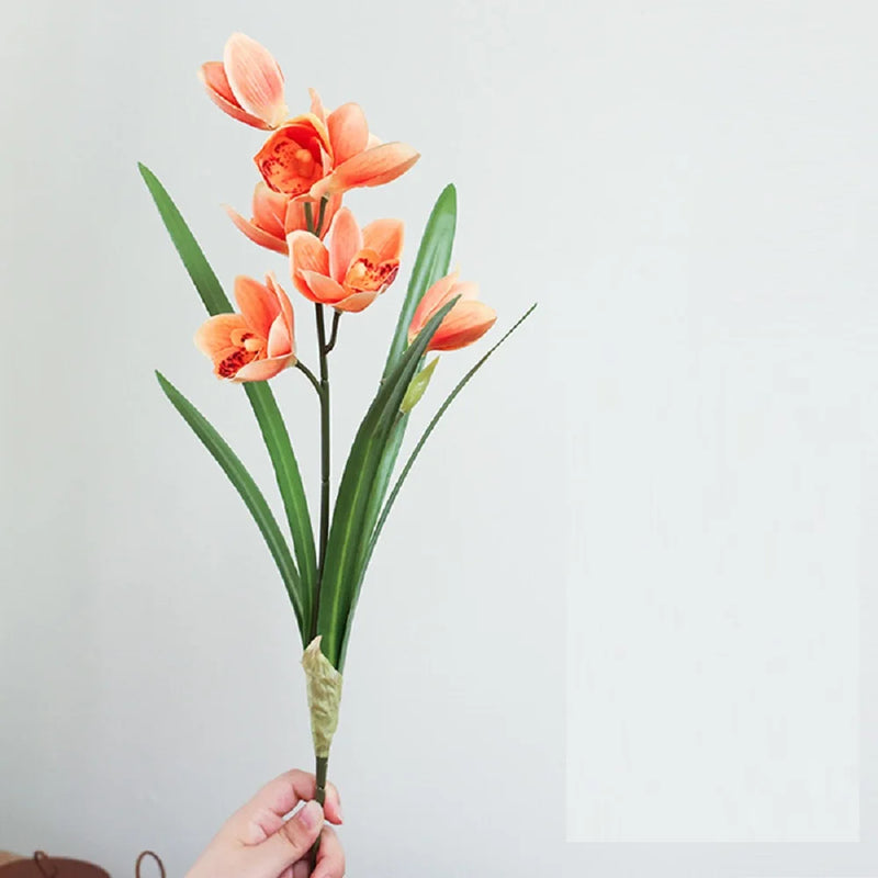 fleurs artificielles cymbidium pour décoration mariage et événements