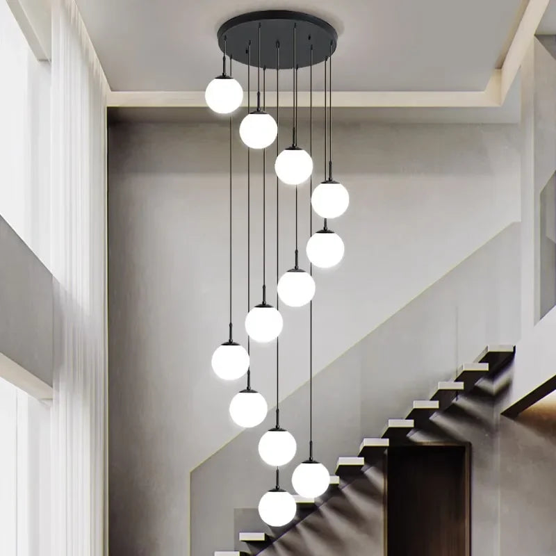 lustre duplex moderne pour éclairage de luxe intérieur