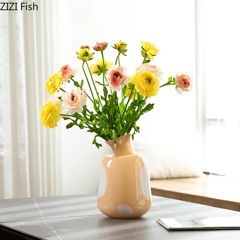 vase en verre créatif pour fleurs et arrangements modernes