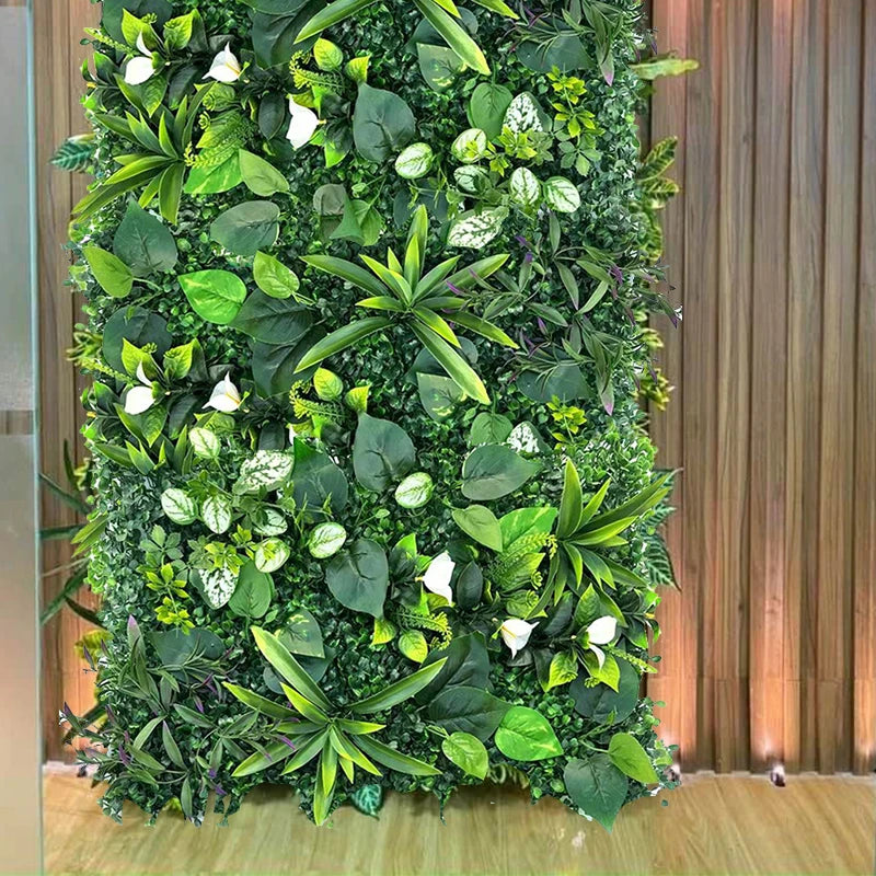 plante artificielle décor mur jardin style jungle décoratif