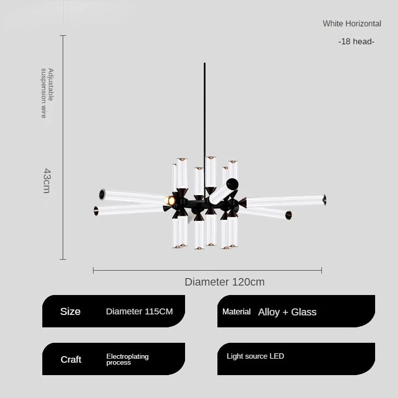 lampe à poser en verre design italien pour espaces modernes