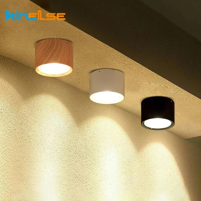 plafonnier led en bois design nordique suspendu pour intérieur moderne