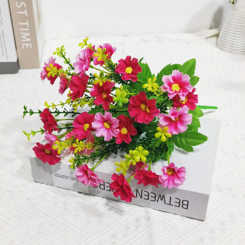 lot de fleurs artificielles résistantes aux uv pour décoration extérieure