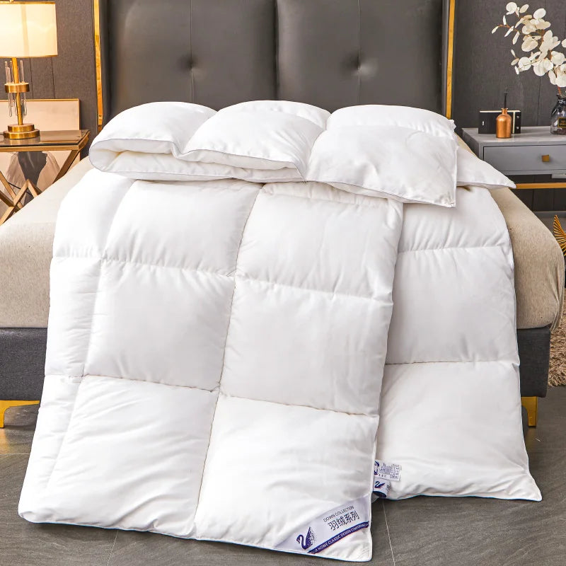 couette en coton et duvet pour toutes saisons