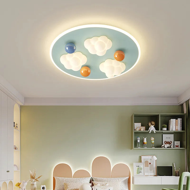 plafonnier nuage style crème pour chambre enfant moderne et chaleureux