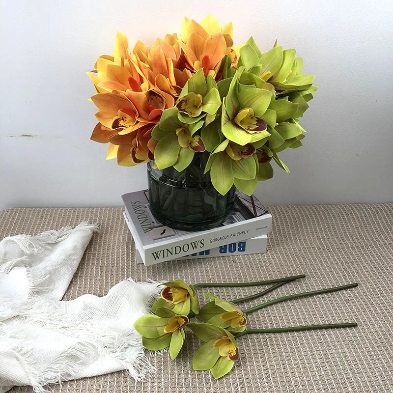 bouquet de fleurs artificielles pour décoration chaleureuse et moderne