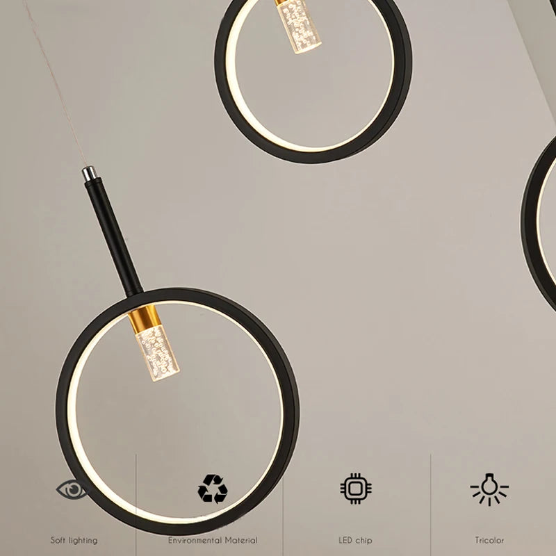 suspension moderne à led pour intérieur élégant et design