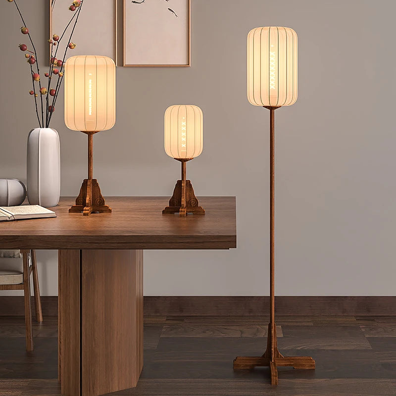 lampadaire classique en bois pour décoration intérieure moderne