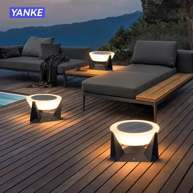 lampes solaires à led pour jardin et décoration extérieure