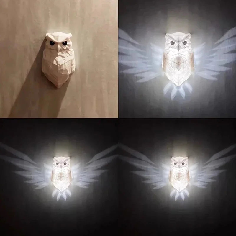 applique murale led hibou aigle décoration créative pour la maison