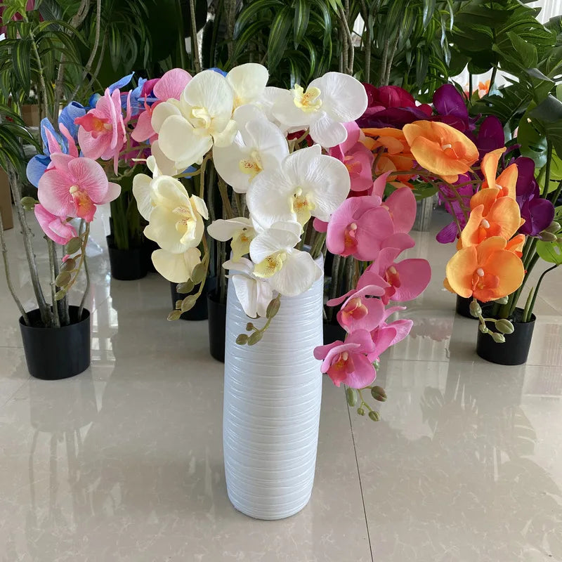 arrangement de fleurs artificielles en velours pour décoration intérieure