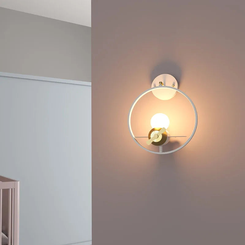 applique murale moderne pour chambre d'enfant avec lumière led décorative