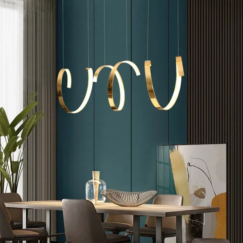 lustre led suspendu design moderne décoratif de luxe irrégulier