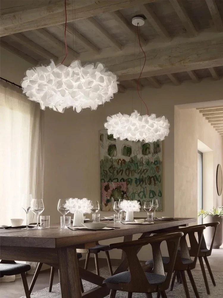 Italy Petal Lustre Led Chandelier Ceiling Pendant Lamps Suspension Hanging Light Fixture Indoor