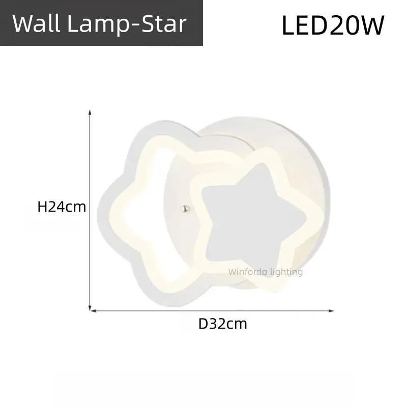 lustre led moderne créatif pour chambre enfant et salon intérieur