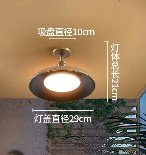 plafonnier led rétro ovni pour éclairage extérieur jardin balcon cour