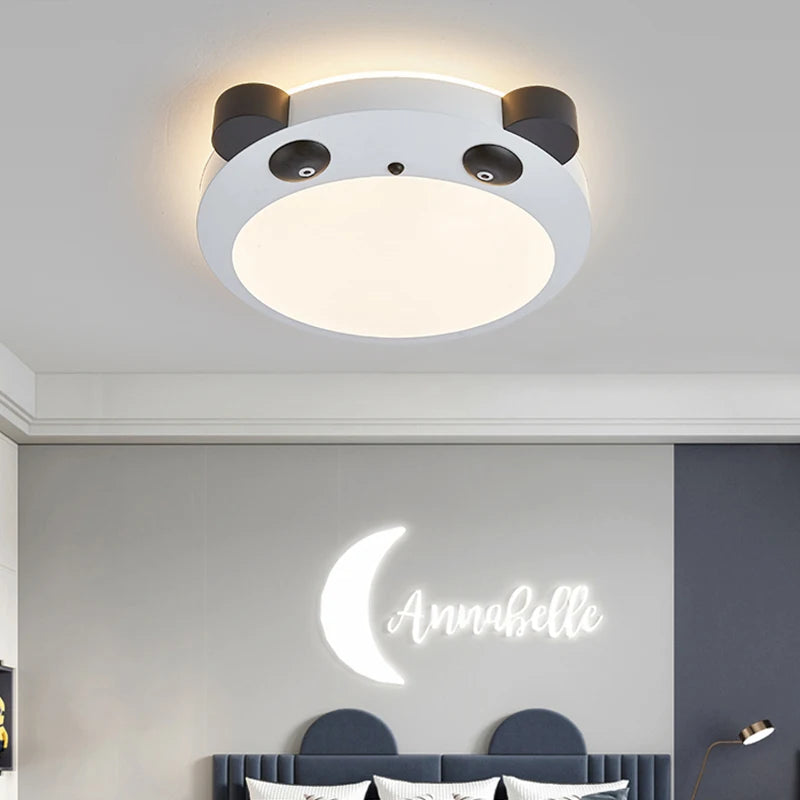 plafonnier led panda pour décoration chambre enfant