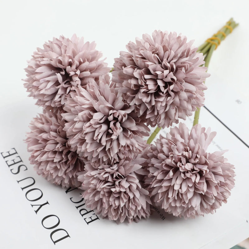 boule de chrysanthème artificielle pour décoration de mariage et fête