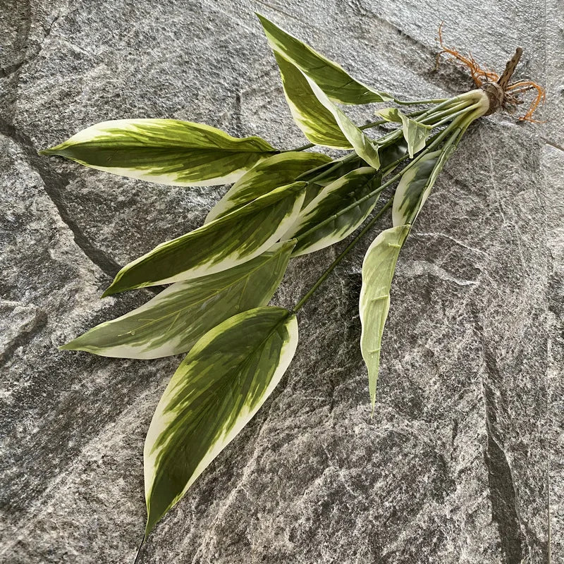 plantes artificielles en plastique avec racines pour décoration de mariage