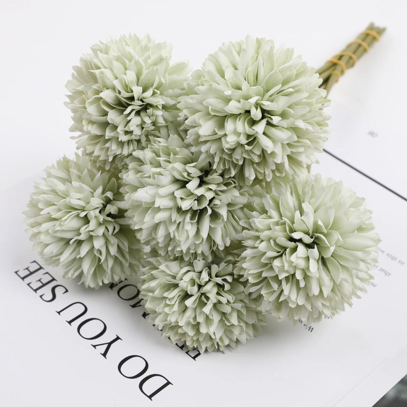 boule de chrysanthème artificielle pour décoration de mariage et fête