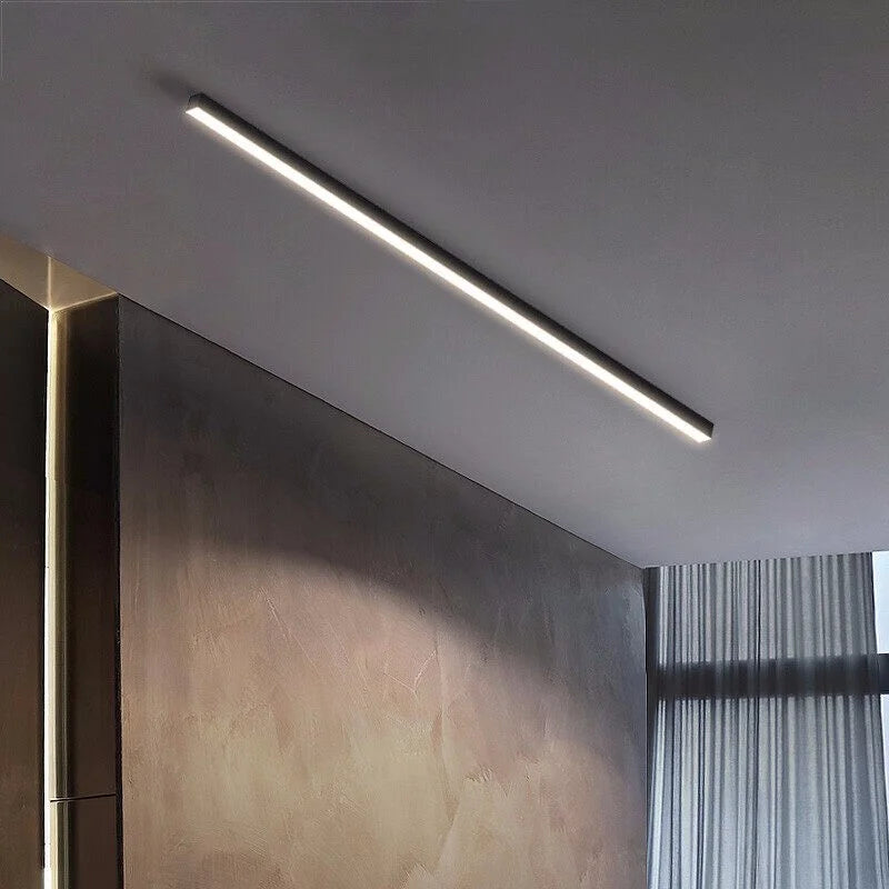 plafonnier linéaire à led moderne style simple pour intérieur