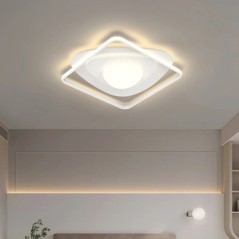 lustre led moderne nordique simple pour éclairage chaud