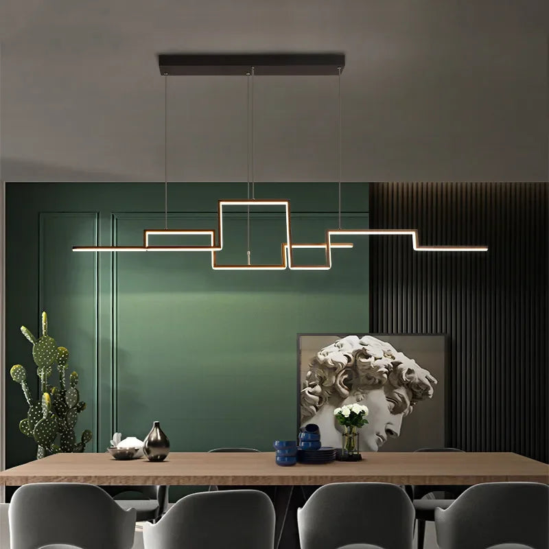 lustre moderne dimmable pour intérieur design élégant à suspendre