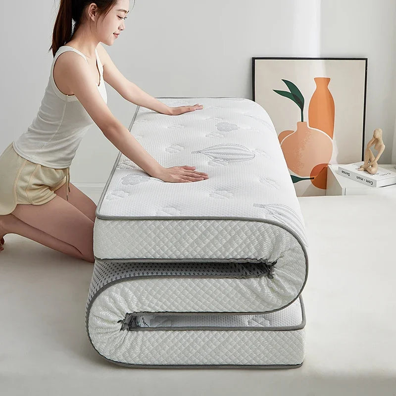 matelas en latex brodé avec mousse à mémoire et support haute densité