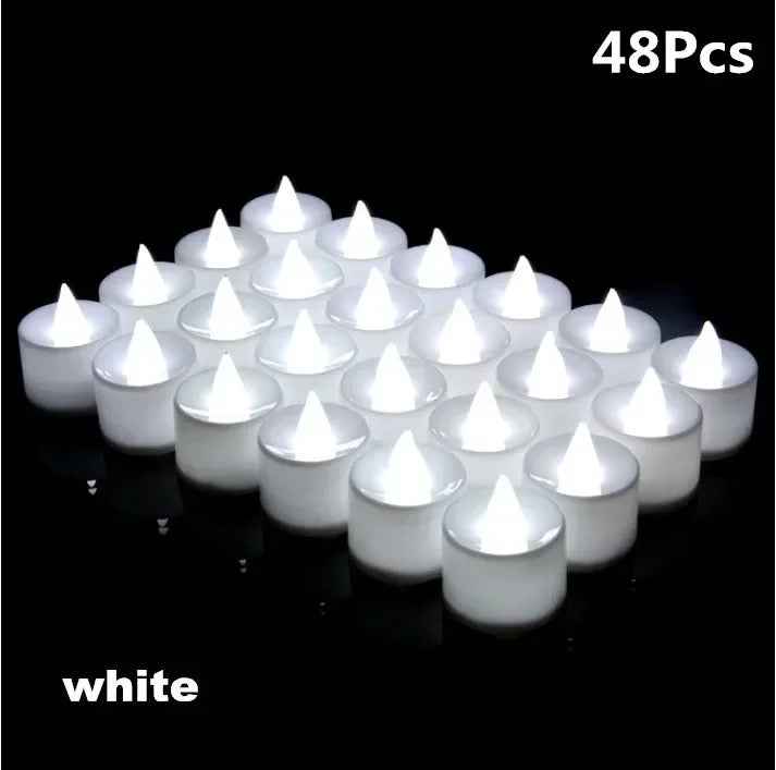 lot de bougies led sans flamme pour décorations de fête romantiques