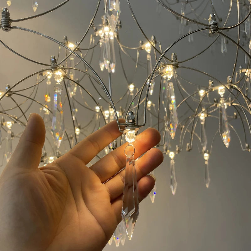 lustre en cristal moderne pour un décor intérieur élégant