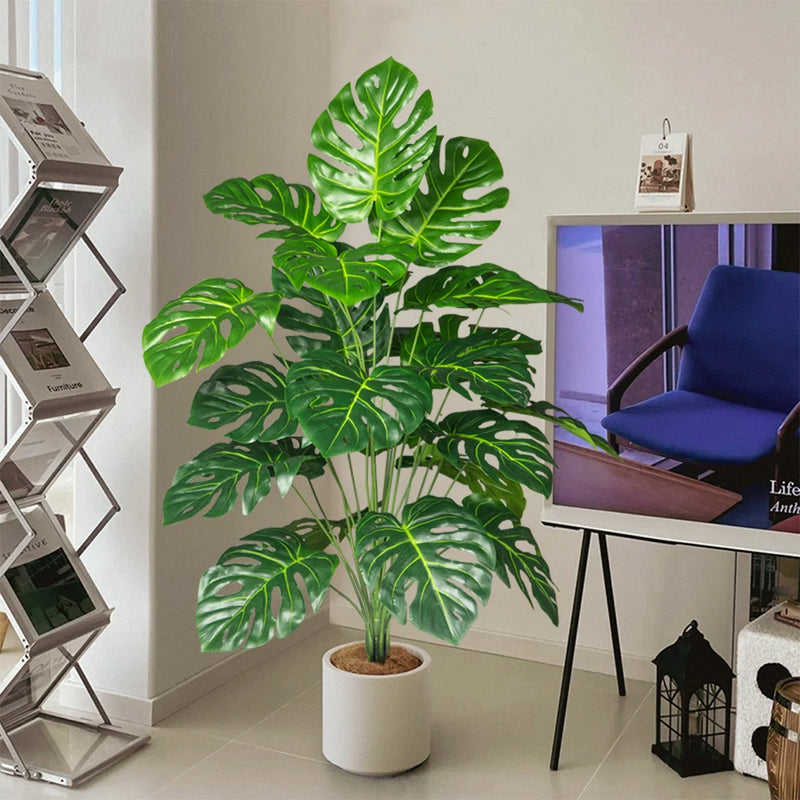 plante monstera artificielle tropicale pour décoration intérieure et extérieure