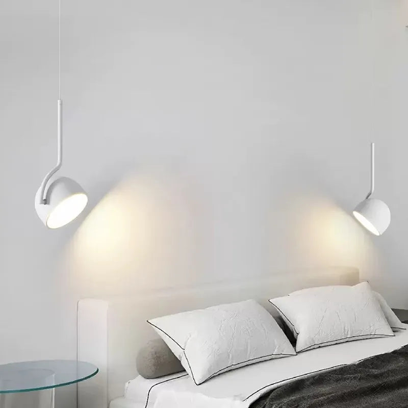 lampe suspendue led minimaliste en fer nordique