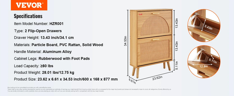 organisateur de rangement pour chaussures avec tiroirs en rotin et métal