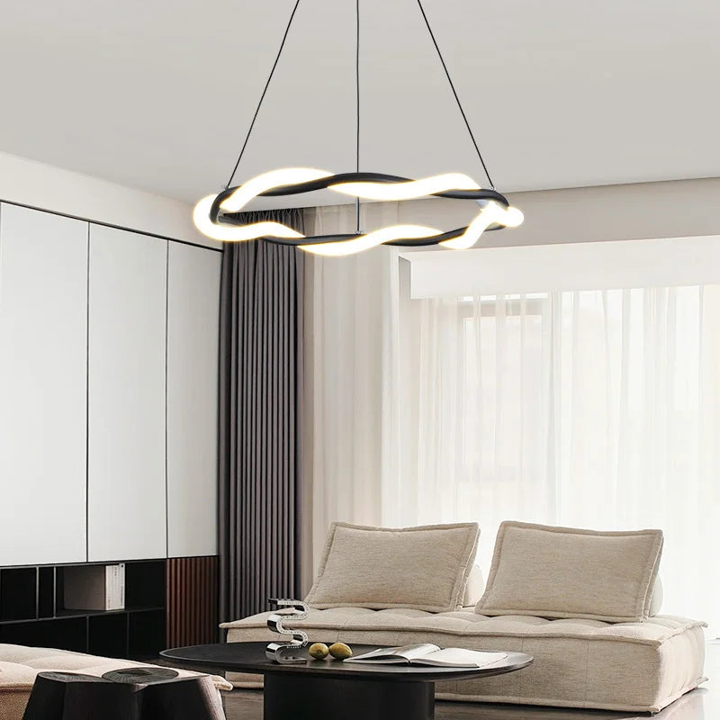 plafonnier led multicouches design luxe pour décoration intérieure