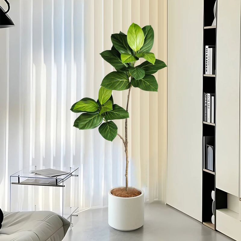 arbre artificiel ficus en plastique pour décoration tropicale