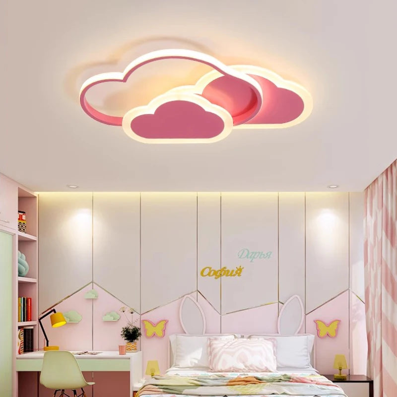 lampe nuage moderne pour chambre d'enfant romantique et chaleureuse