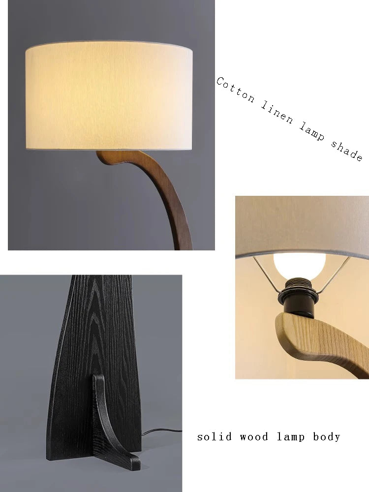 lampadaire led en bois design moderne luminaire décoratif idéal