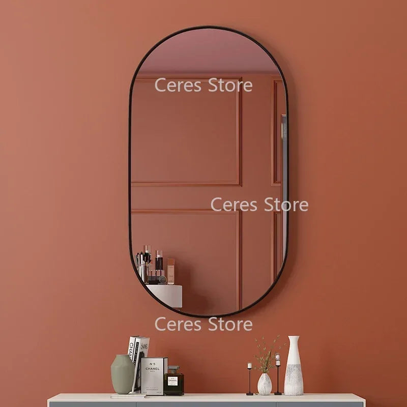 miroir décoratif suspendu pour salle de bain et maquillage