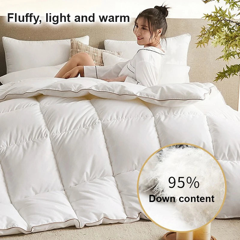 couette en duvet d'oie chaude et confortable pour l'hiver