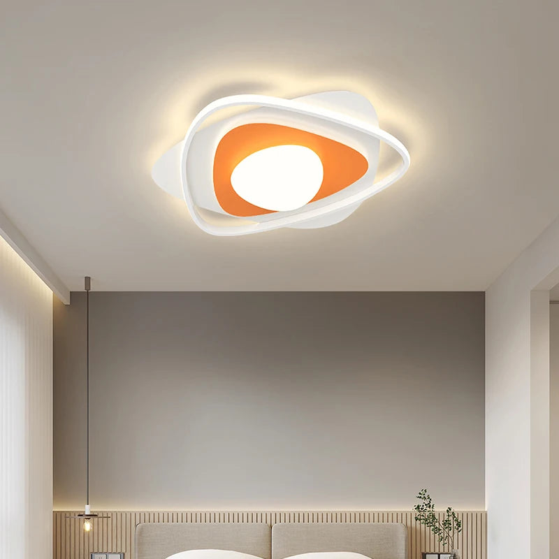 lustre led moderne nordique simple pour éclairage chaud