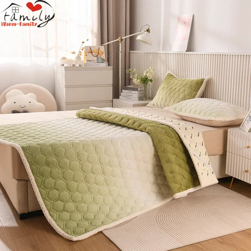 surmatelas doux pour étudiants en peluche pour lit simple ou double