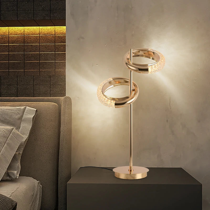 lampadaire en anneau design nordique minimaliste créatif luxe