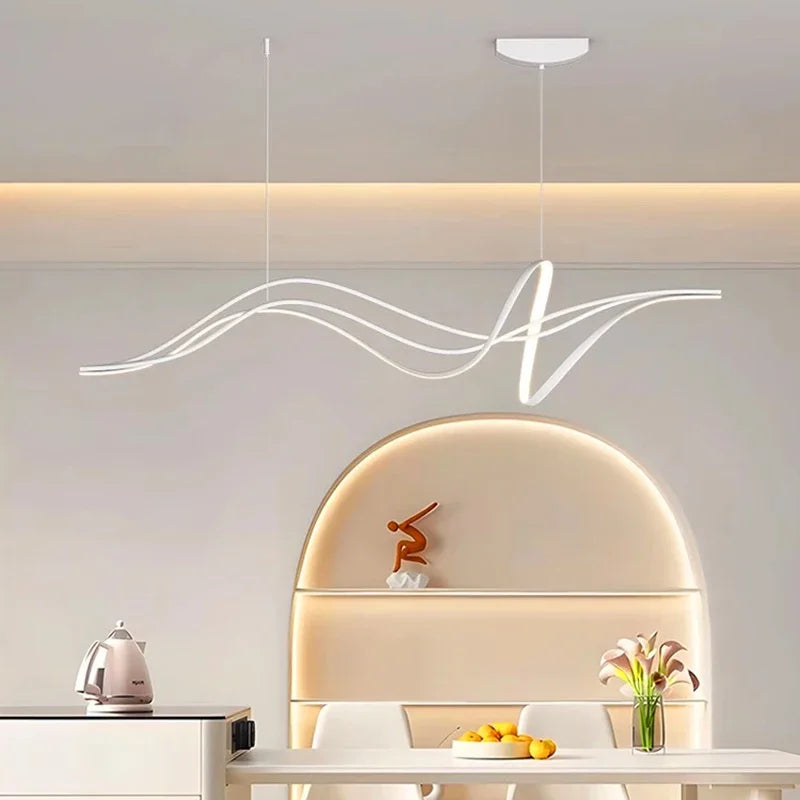 lustre led moderne à intensité variable pour éclairage intérieur