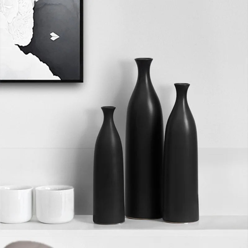 vase en céramique moderne pour décoration florale élégante