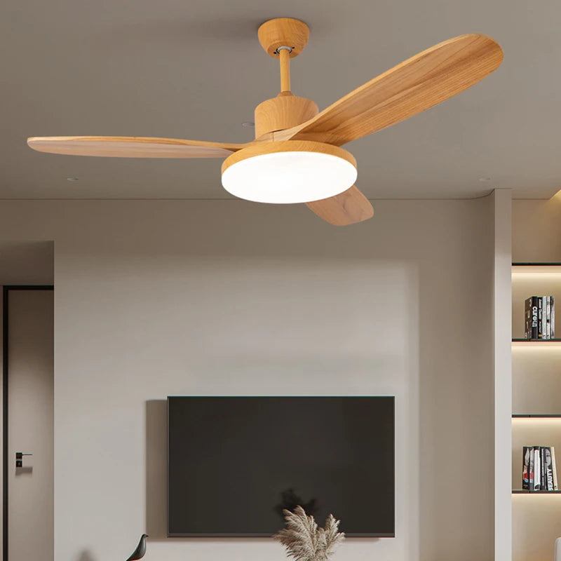 ventilateur de plafond moderne avec lumière télécommande et led modifiable